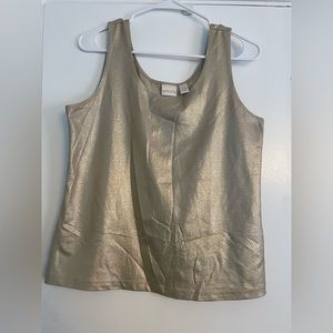 Chico’s Shimmer Tank - Champagne Gold